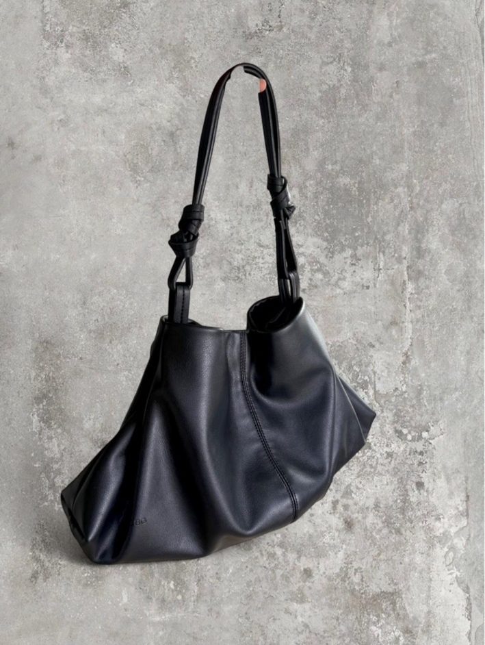 Black Soft Slouch Hobo
