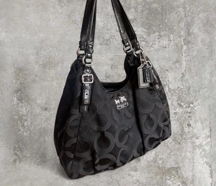 Coach Black Signature Hobo
