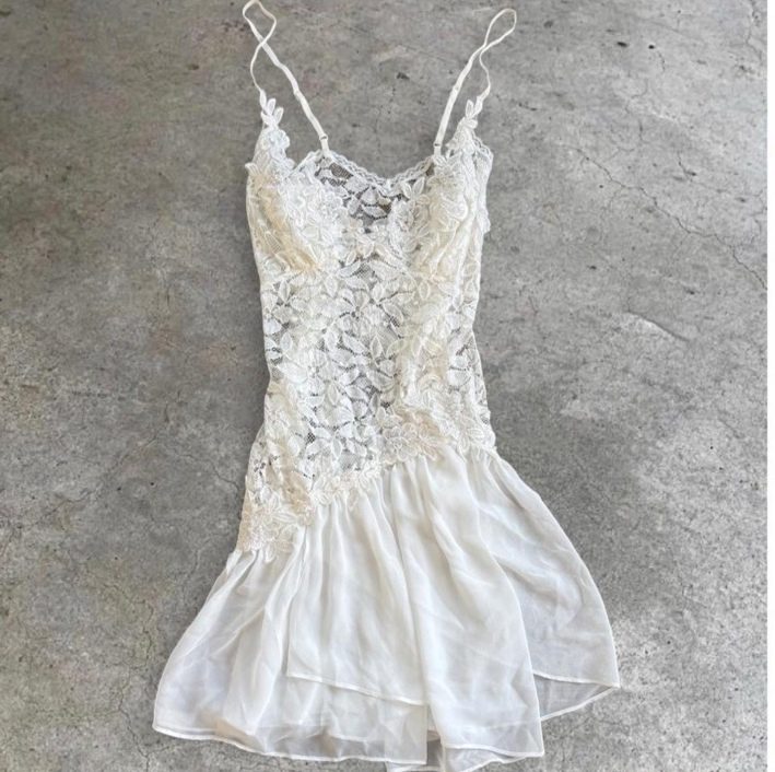 Lace Slip Mini Dress